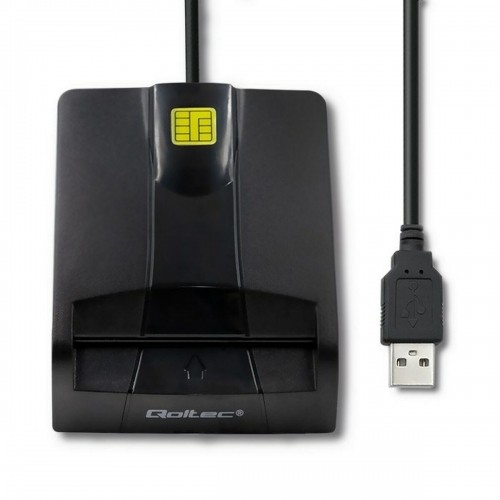 Card Reader Qoltec 50634 Black image 5