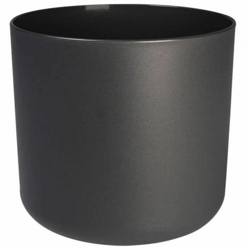 Plant pot Elho 24,7 x 24,7 x 23,3 cm Black Anthracite polypropylene Plastic Circular image 5
