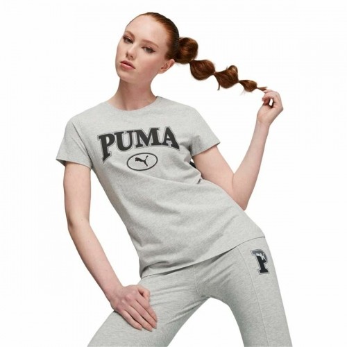 Krekls ar Īsām Piedurknēm Puma Squad Graphicc Tlight Gaiši pelēks (XS) image 5