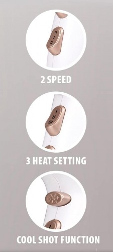 Alpina ED-88324:Hair Dryer 1600-2000W + White/Rosegold image 5