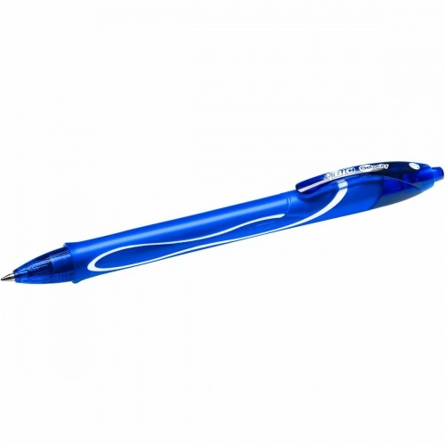 Gel pen Bic Gel-ocity Quick Dry Blue 0,3 mm (12 Units) image 5