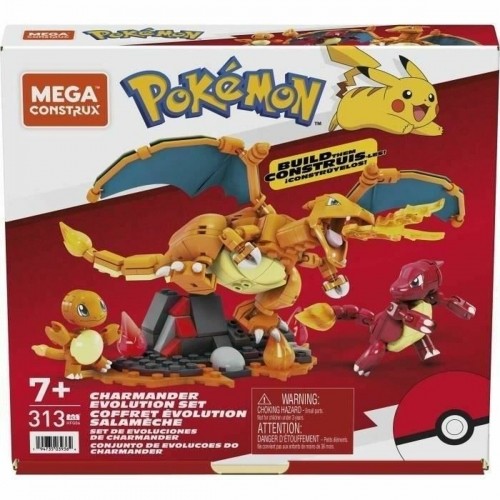 Celtniecības Komplekts Megablocks Charmander Charmilion Charizard Pokémon 300 Daudzums image 5