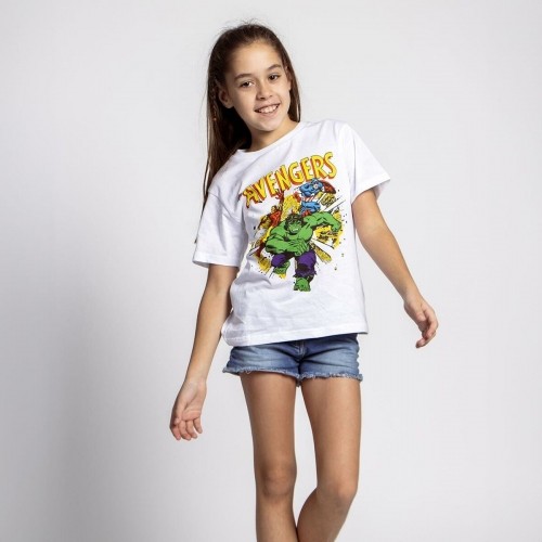 Child's Short Sleeve T-Shirt Marvel White image 5