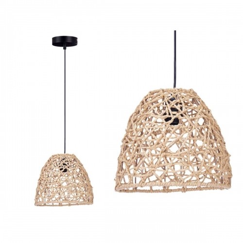 Ceiling Light Natural Rattan Cone-shaped 25 x 21 x 25 cm (2 Units) image 5