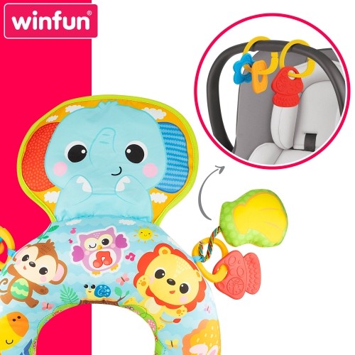 Winfun Подушка-Слоненок с музыкой и интерактивными элементами c 0 мес CB47253 image 5