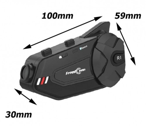 FREEDCONN R1 PLUS E motorcycle intercom Black image 5