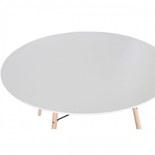 Dining Table Home ESPRIT White Black Natural Birch MDF Wood 120 x 120 x 74 cm image 5