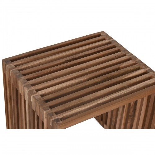 Set of 3 tables Home ESPRIT Natural Teak 40 x 40 x 40 cm image 5