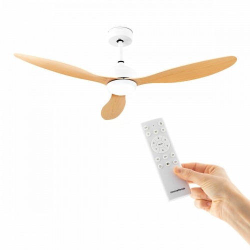LED Ceiling Fan with 3 ABS Blades Wuled InnovaGoods Wood 36 W 52" Ø132 cm image 5