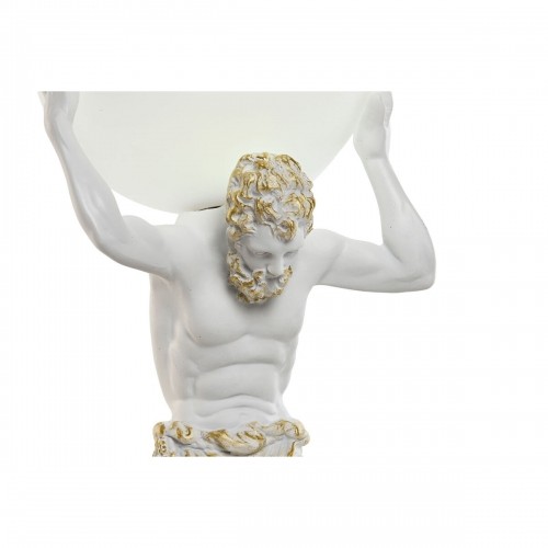 Desk lamp Home ESPRIT White Golden Resin Plastic 220 V 18 x 17 x 44 cm image 5