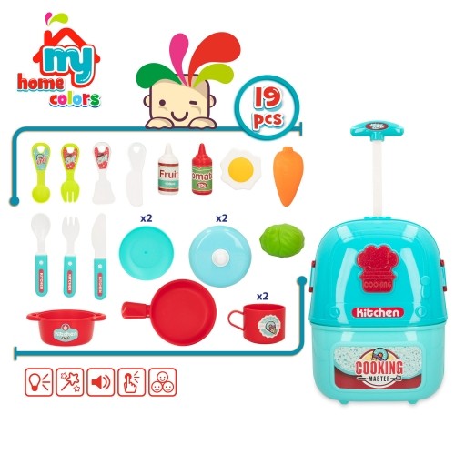 Color Baby Кухня-чемоданчик с принадлежностями ( свет и звук) с 2 лет CB49766 image 5