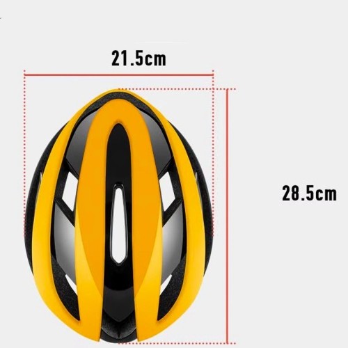 Rockbros bicycle helmet 10110004005 size L - yellow and black image 5