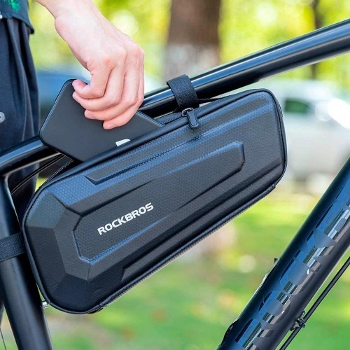 Rockbros B66 waterproof bicycle bag for frame - black image 5