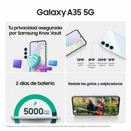 Smartphone Samsung Galaxy A35 6,7" Octa Core 256 GB Black image 5