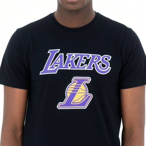 Men’s Short Sleeve T-Shirt New Era  NOS NBA LOSLAK 60416756  Black image 5