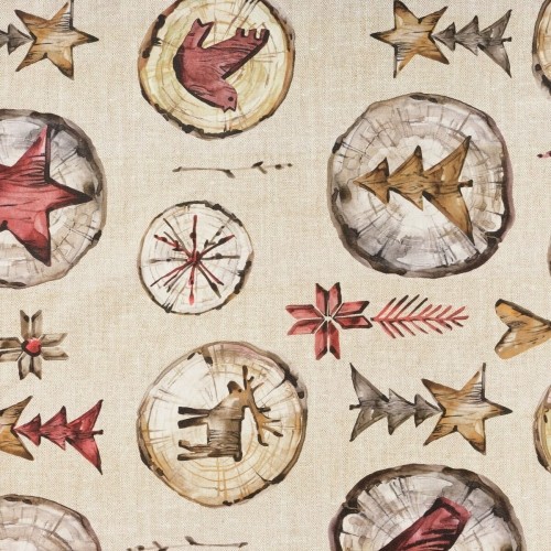 MuarÉ Скатерть из смолы, устойчивая к пятнам Muaré Wooden Christmas 250 x 140 cm image 5