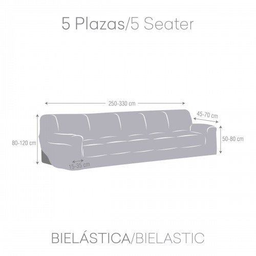Dīvāna pārvalks Eysa JAZ Balts 70 x 120 x 330 cm image 5