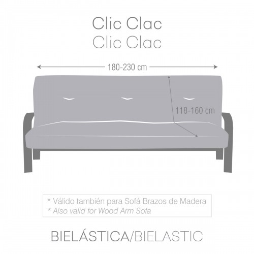 Чехол на диван Eysa Jaz Clic-clac Бордовый 160 x 100 x 230 cm image 5