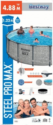 Bestway Steel Pro MAX Above Ground Pool Set Round 4.88 m x 1.22 m image 5