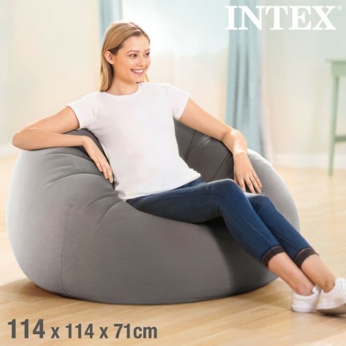 Inflatable Armchair Intex Grey 107 x 69 x 104 cm (6 Units) image 5
