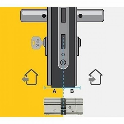 Security cylinder Yale 40 x 50 mm Brass image 5