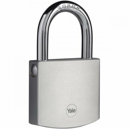 Key padlock Yale Brass Steel Rectangular Silver image 5