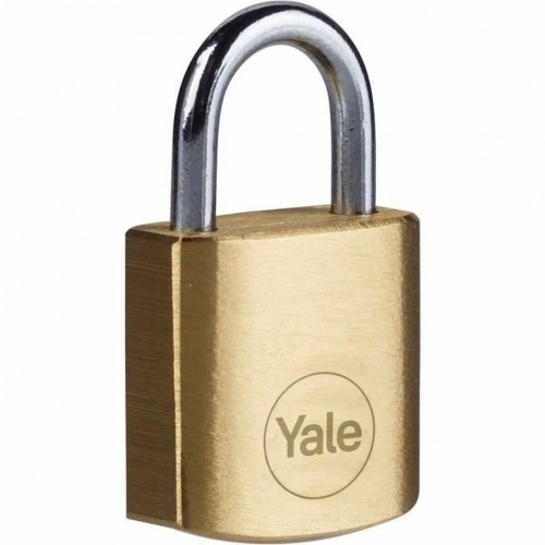 Key padlock Yale Steel Rectangular Golden (4 Units) image 5