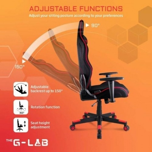 Gaming Chair The G-Lab Oxygen Red image 5