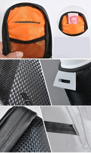Rockbros C7-1 waterproof bicycle bag with saddle mounting 1.5l - black image 5