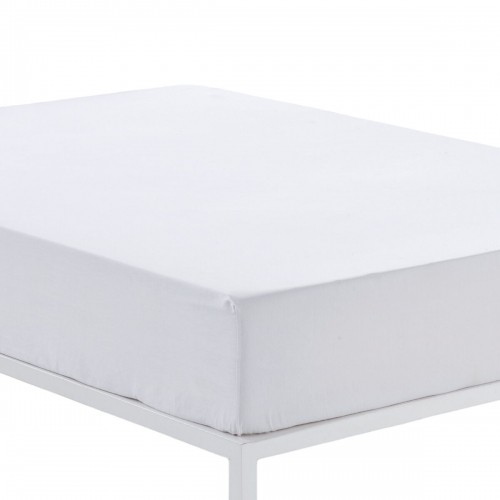 Fitted bottom sheet Alexandra House Living White 105 x 190/200 cm image 5