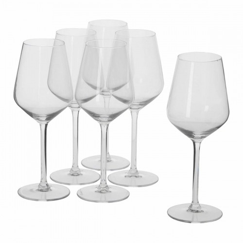 Set of wine glasses Alpina Caurspīdīgs 370 ml (6 gb.) image 5