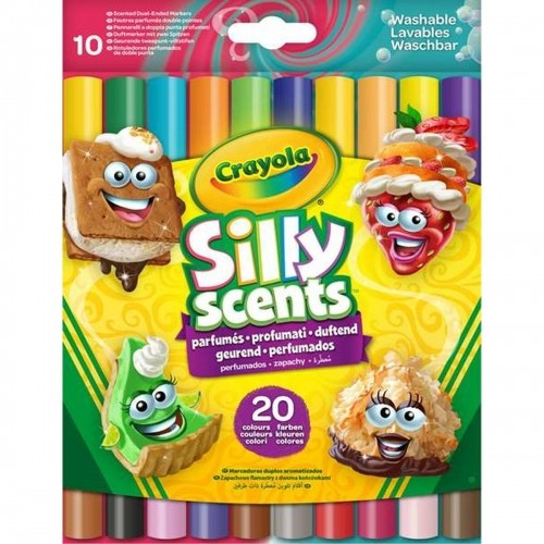 Набор маркеров Crayola душистый Моющийся Двойной 10 Предметы image 5