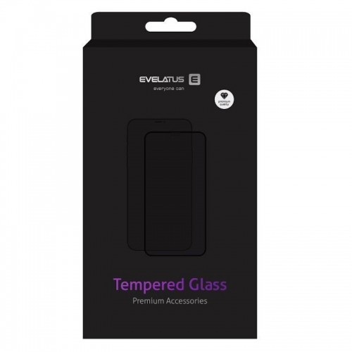 Evelatus 2.5D Полного покрытия стекло Xiaomi Redmi Note 9 Pro / Note 9S антистатическое/японский клей Черный image 5