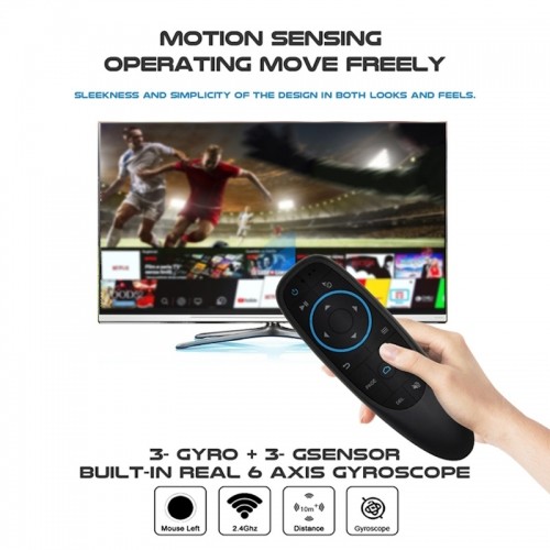 CP G10BTS Универсальный Smart TV / ПК Air Mouse - Беспроводной Bluetooth / ИК пульт дистанционного управления и гироскоп Черный image 5