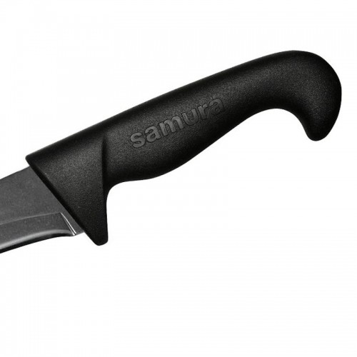 Samura SULTAN Pro Stonewash Yatagan нож с Черной  ручкой 301mm из  AUS-8 Японской стали 59 HRC image 5