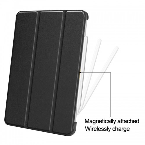 iLike Tri-Fold Тонкий Эко-кожанный Чехол Книжка Samsung Galaxy Tab S9 FE+ X610 Wi-Fi / X616B 5G Черный image 5