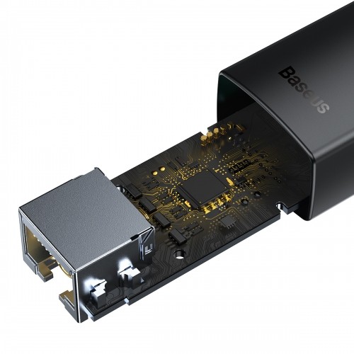 Baseus WKQX000001 Lite USB to RJ45 Tīkla interneta karte - adapteris 100Mbps Melna image 5