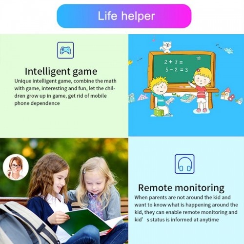 Bemi K2 Водостоикий Sim GPS Отслеживания Детские часы с звонком чатом и камерой Фиолетовый image 5