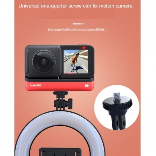 CP X5 LED 16cm Заряжаемая  Selfie Лампа с BT Пультом & Ручкой + Напольным штативом 20-90cm + Держатель телефона image 5