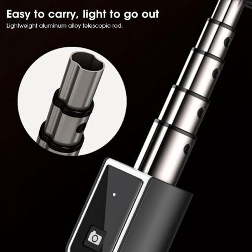 CP X1 LED 16cm Uzlādējama Selfie Lampa ar BT Pulti & Rokturi + Grīdas statīvu 20-90cm + Telefona stiprinājums image 5