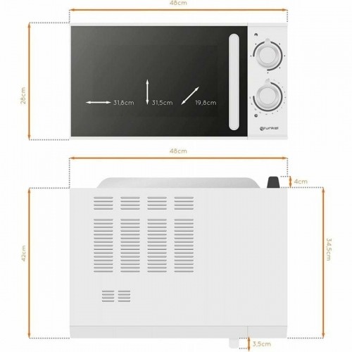Microwave with Grill Grunkel MWG-25SG 900 W 25 L White image 5