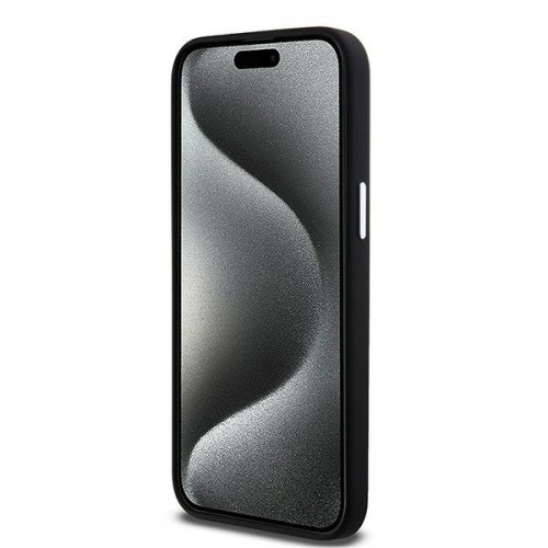 DKNY DKHMP14XSMCHLK iPhone 14 Pro Max 6.7" czarny|black hardcase Liquid Silicone Small Metal Logo MagSafe image 5