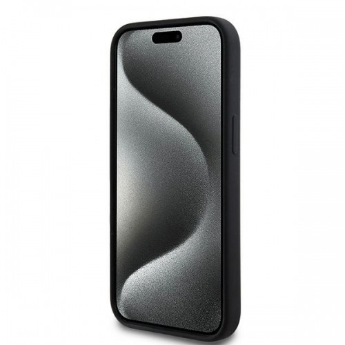DKNY DKHMP15SSNYACH iPhone 15 | 14 | 13 6.1" czarny|black hardcase Liquid Silicone White Printed Logo MagSafe image 5
