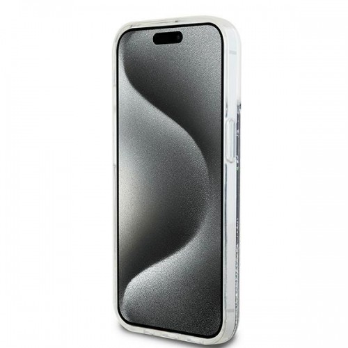 DKNY DKHCP15SLBNAEK iPhone 15 | 14 | 13 6.1" czarny|black hardcase Liquid Glitter Big Logo image 5