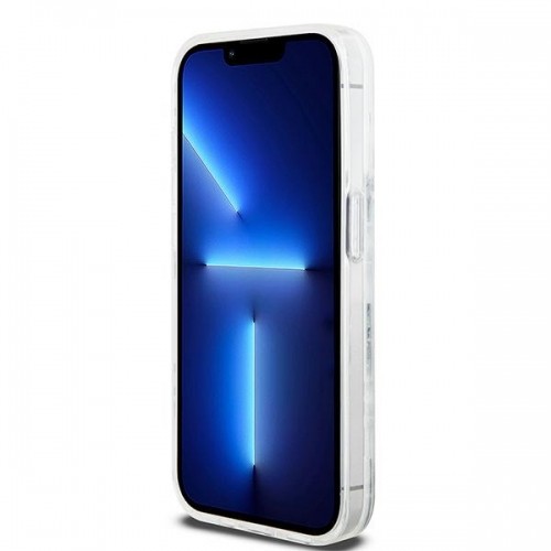 DKNY DKHCP15LLCPEPT iPhone 15 Pro 6.1" biały|white hardcase Liquid Glitter Multilogo image 5