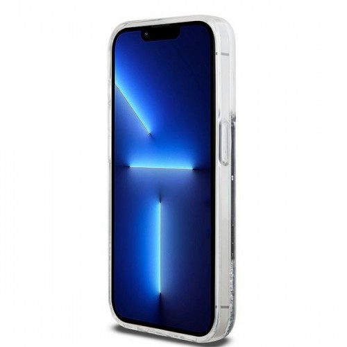 DKNY DKHCP15LLBNAEK iPhone 15 Pro 6.1" czarny|black hardcase Liquid Glitter Big Logo image 5