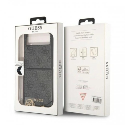 Guess GUHCZF4GF4GGR F721 Z Flip 4 gray|gray hardcase 4G Charms Collection image 5