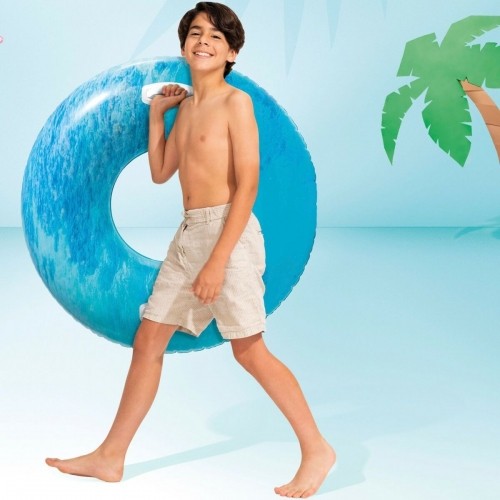 Inflatable Pool Float Intex With handles Ø 91 cm Multicolour image 5
