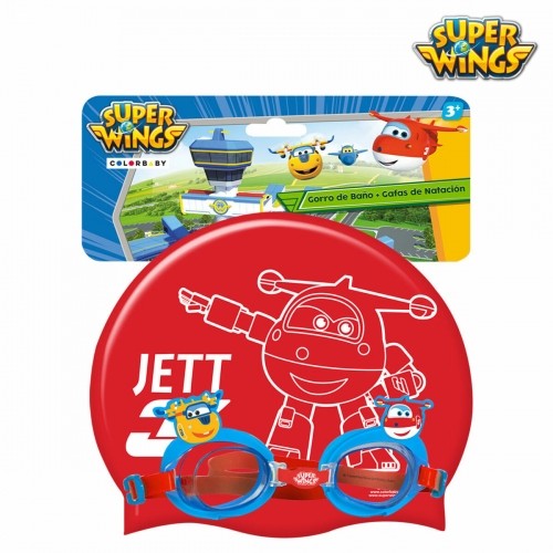 Шапочка и очки для плавания Super Wings Детский (12 штук) image 5