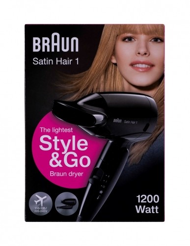 Braun HD130 hair dryer 1200 W Black image 5